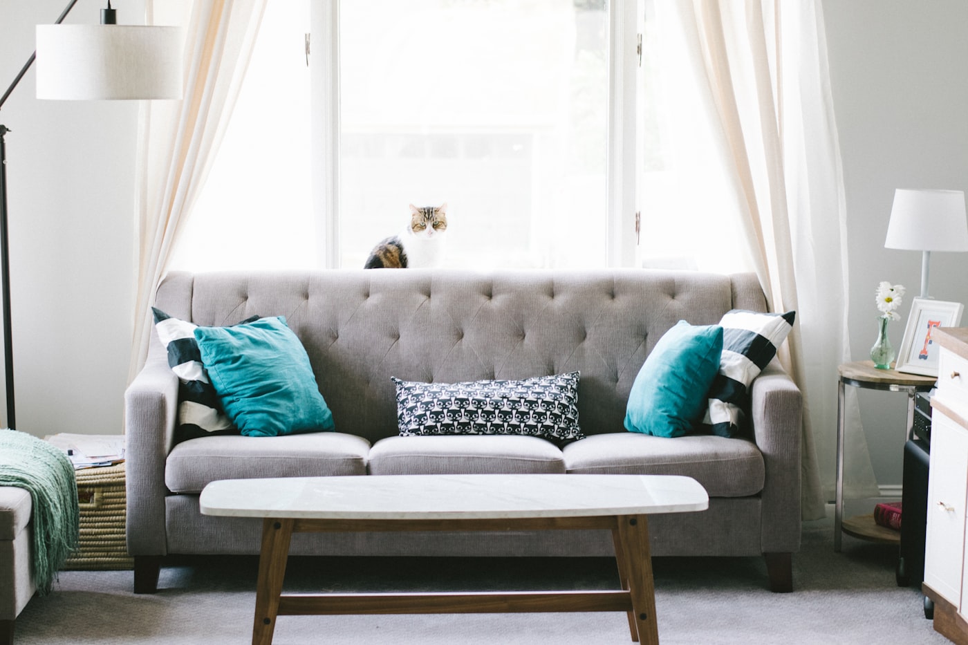 5-Seater Modern Sofa Set (Fabric) — view 2